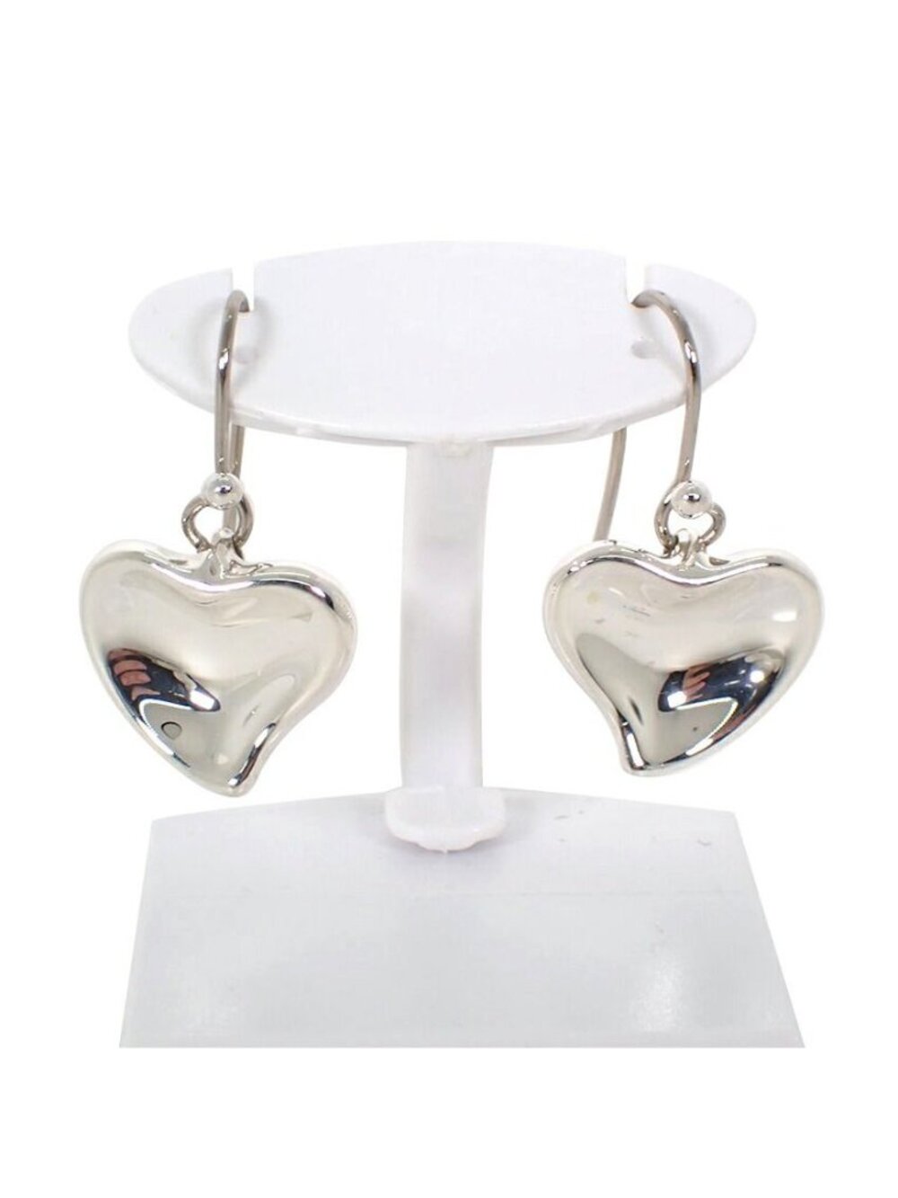 Tiffany & Co 925 Full Heart Earrings